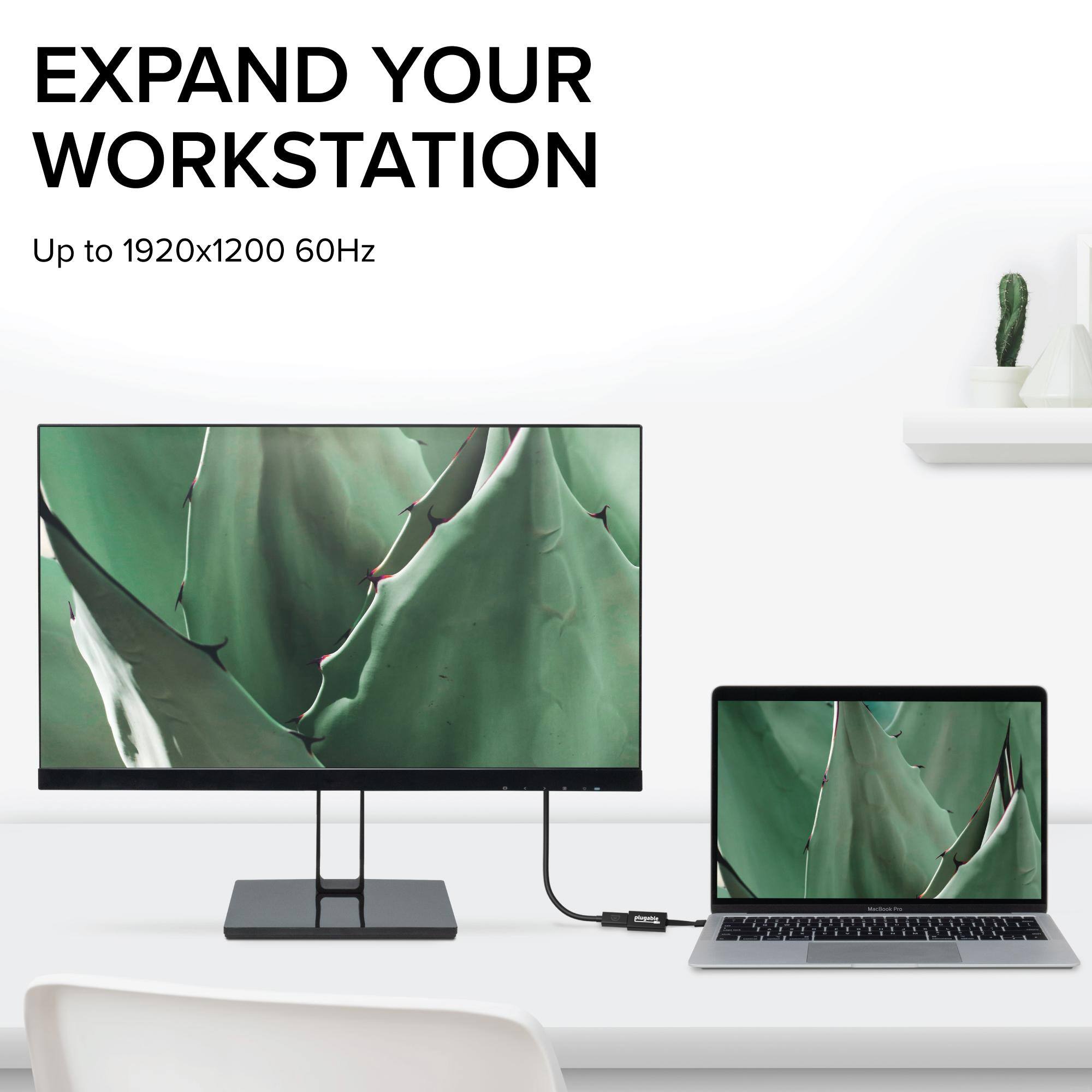 EXPAND YOUR WORKSTATION  
Up to 1920x1200 60Hz