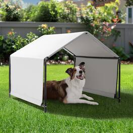 Winado - 4x3FT Dog Shade Shelter Tent Dog Canopy Outside Sun Rain Pet House for Outdoor Large Medium Dogs Cats Pigs Livestock - Gray