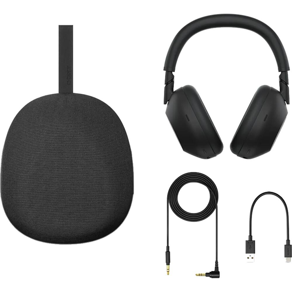 Alt View 10. Sony - WH-1000XM6 Best Wireless Noise Canceling Headphones + Deco Gear XM6 Guide & Accessory Bundle - Black.