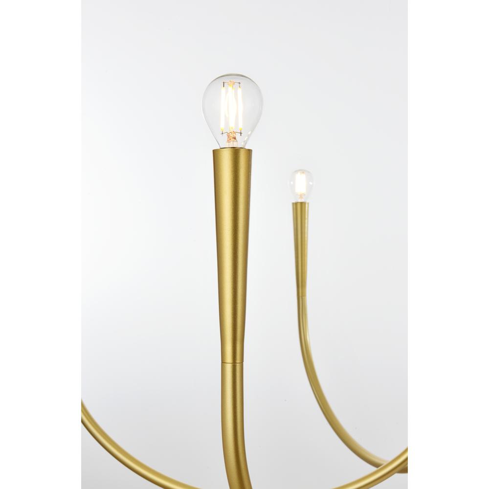Alt View 2. Living District - Layne 42 inch chandelier in Brass - Brass.