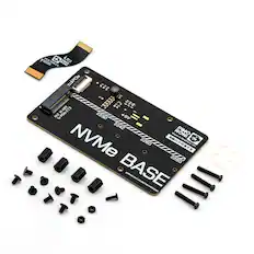 PCE - APS ADOOR PIPEPO PIMO miPCle i I +IR5 E M-KEY 2 3 1xPCl2|3 M- M2 2230 +5V 2242 PIMO Made in D NVMe 2260 Sheffield, 8 LK 2280 BASE pimoroni.com/nvmebase