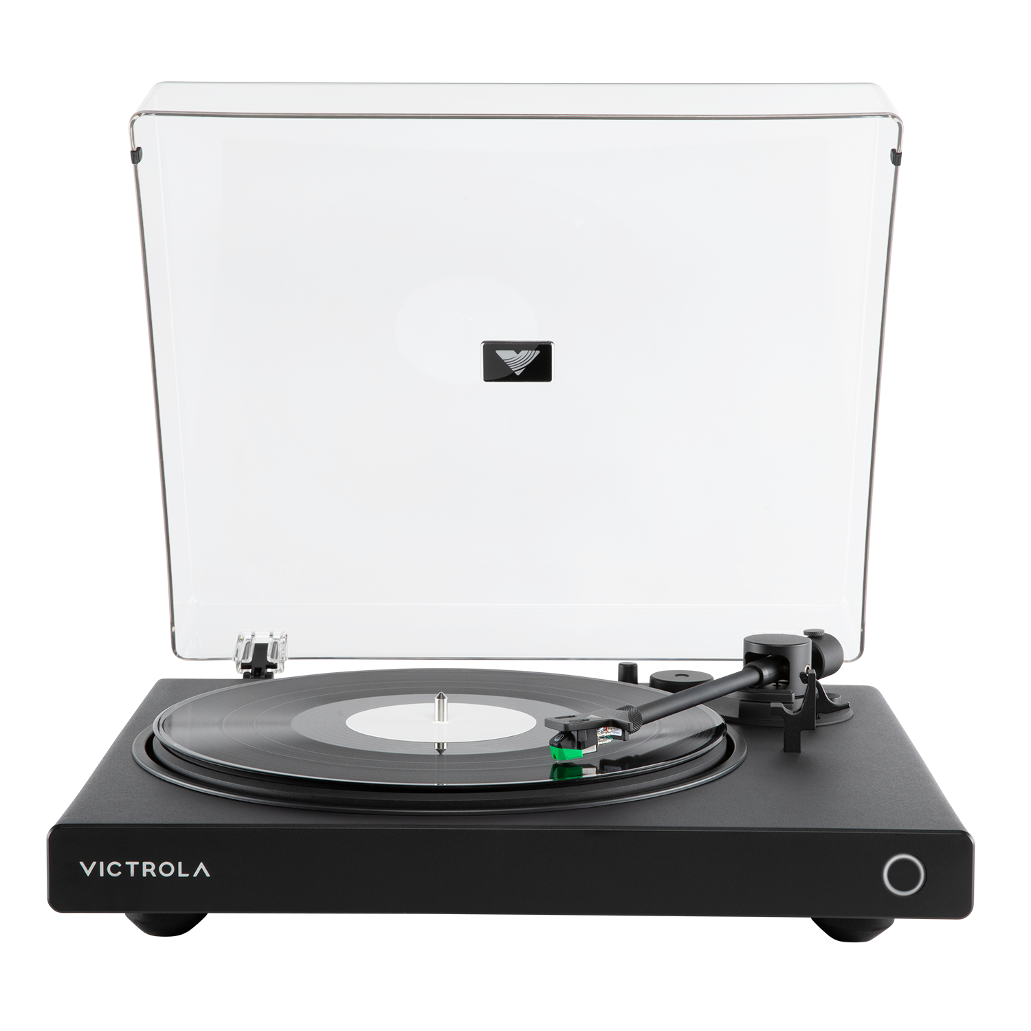 Victrola - Wave Bluetooth Turntable with Auracast - Black - Front_Zoom