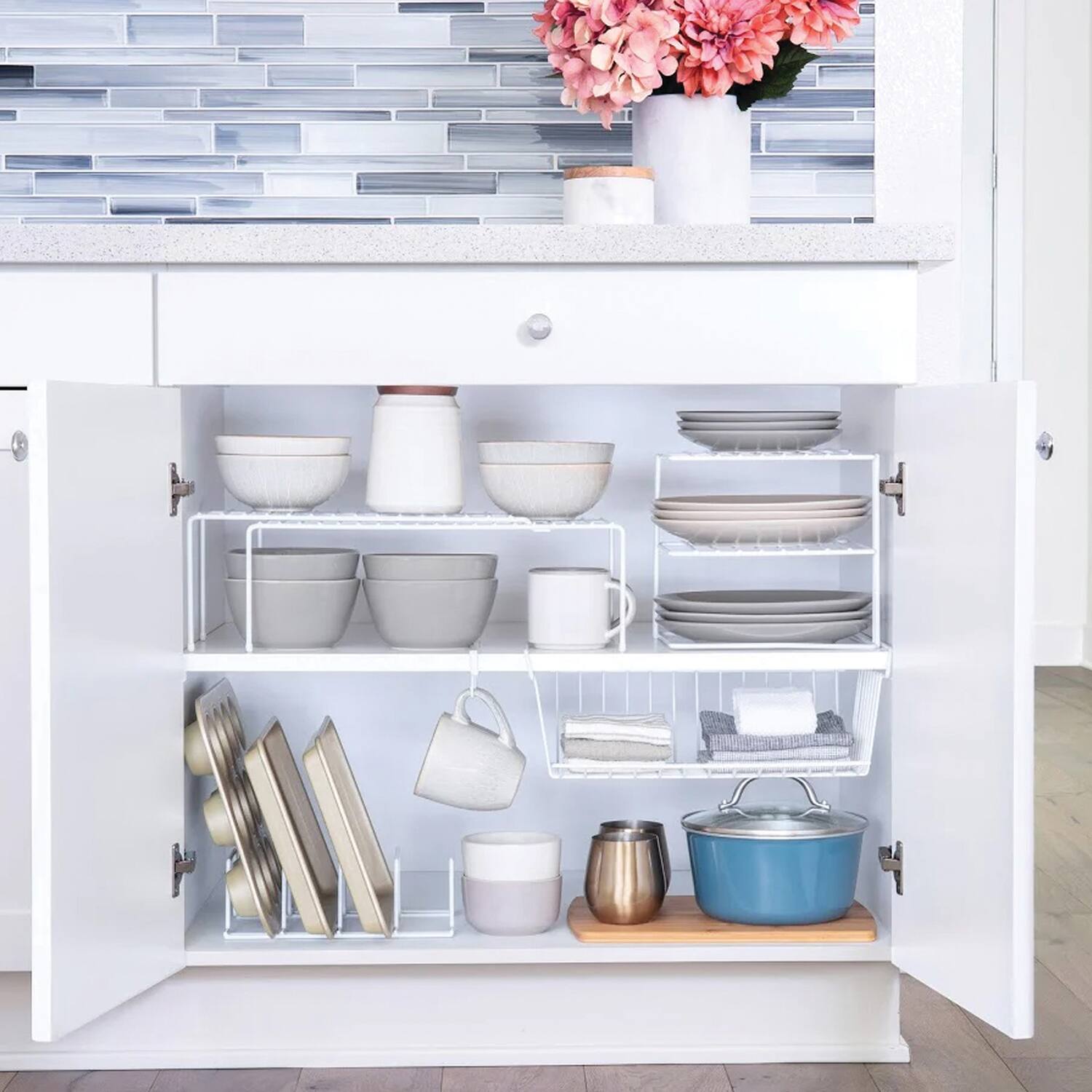 Back. Better Houseware - Better Houseware 180/2 Expanding Shelf, White (large) - white.