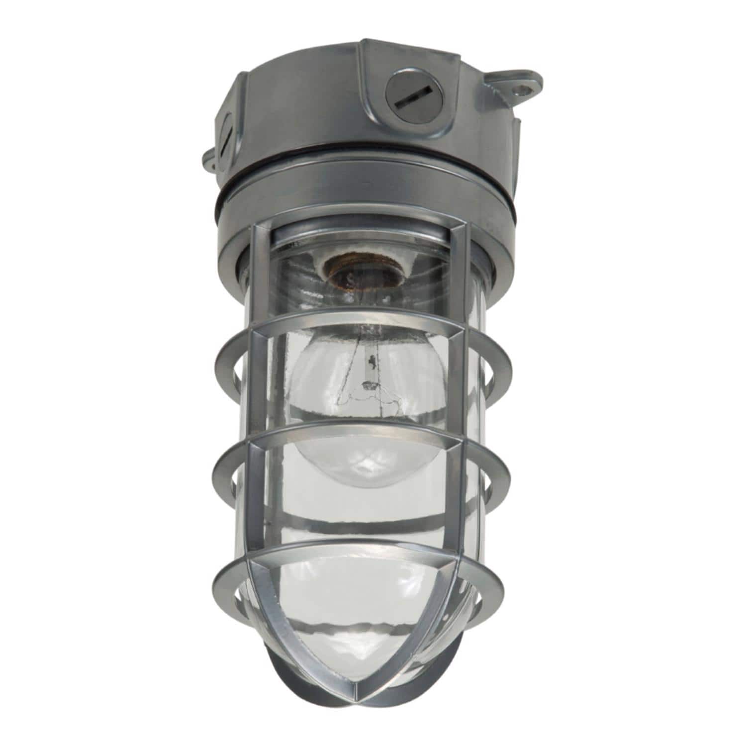 Halo - Dusk to Dawn Hardwired Incandescent Gray Canopy Light