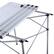 Alt View 4. Costway - Roll Up Portable Folding Camping Square Aluminum Picnic Table w/Bag (27-3/5'' ) - Silver.