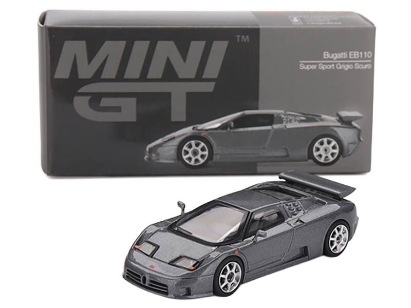 MINI GT  
Bugatti EB110  
Super Sport Grigio Scuro