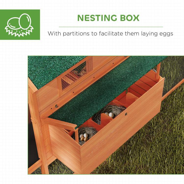 NESTING BOX  
With partitions to facilitate them laying eggs