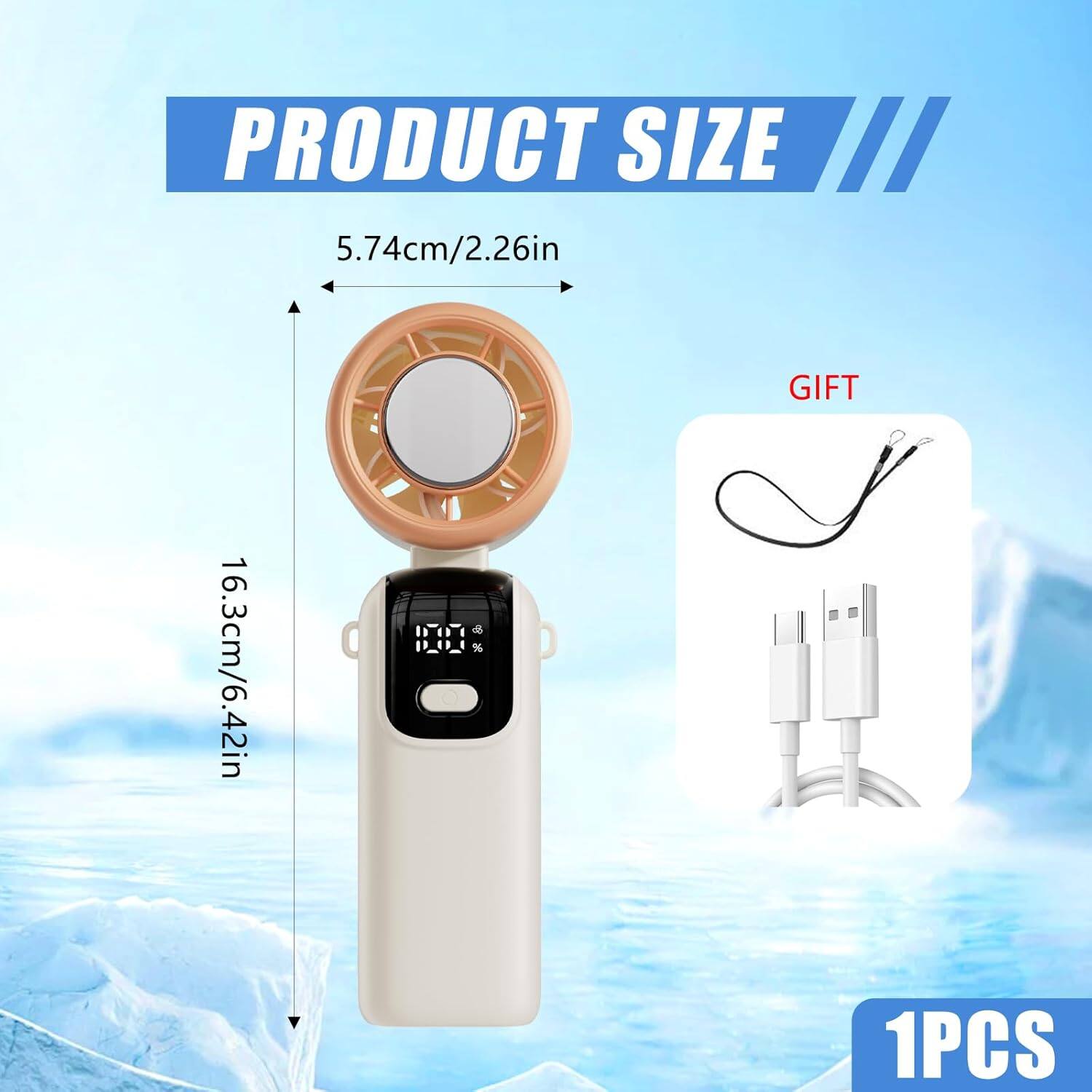 PRODUCT SIZE  
5.74cm/2.26in  
16.3cm/6.42in  

GIFT  

1PCS