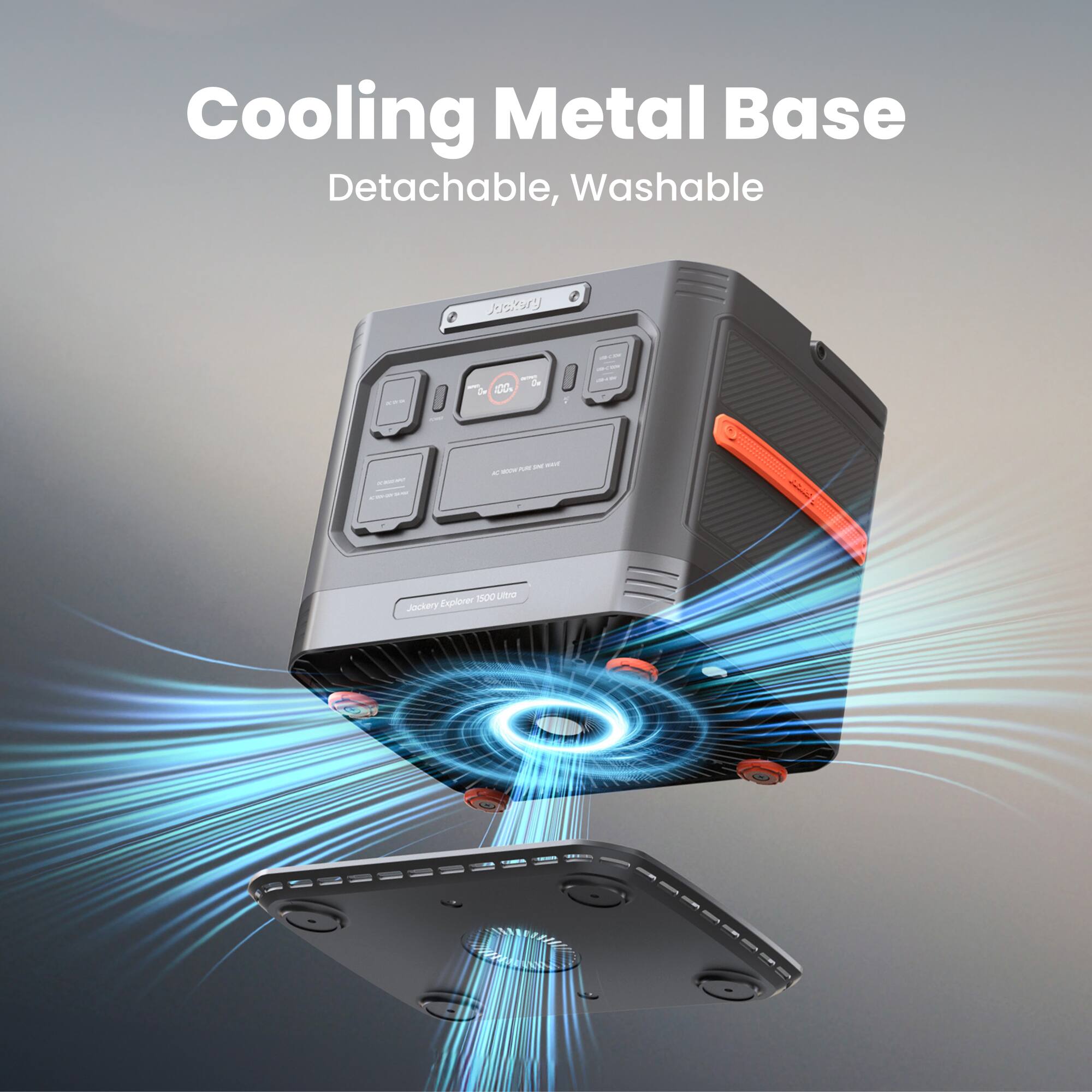 Cooling Metal Base Detachable, Washable