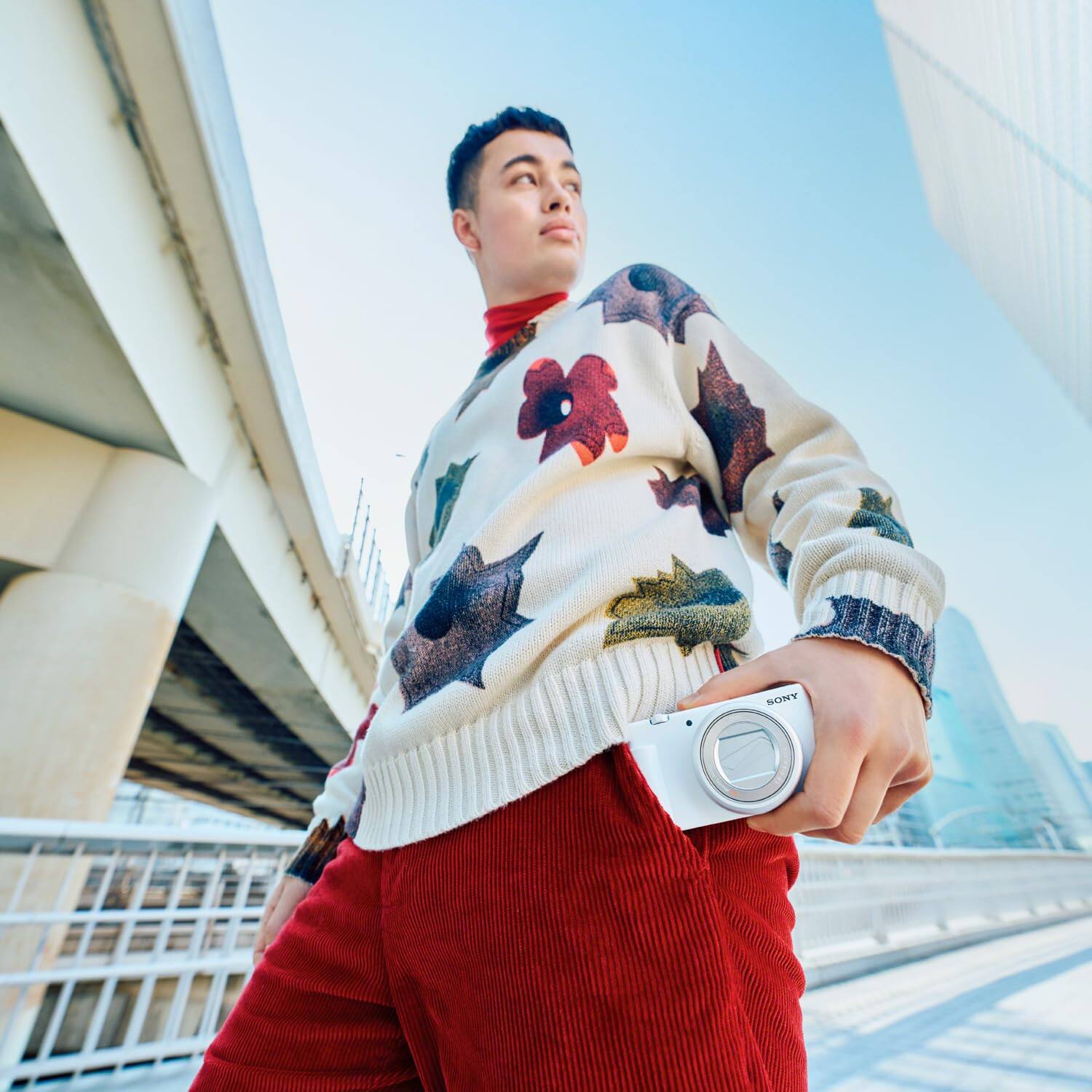 Alt View 6. Sony - ZV-1 II Vlog Camera 4K Content Creator White + ACCVC2 Tripod & Mic Bundle.