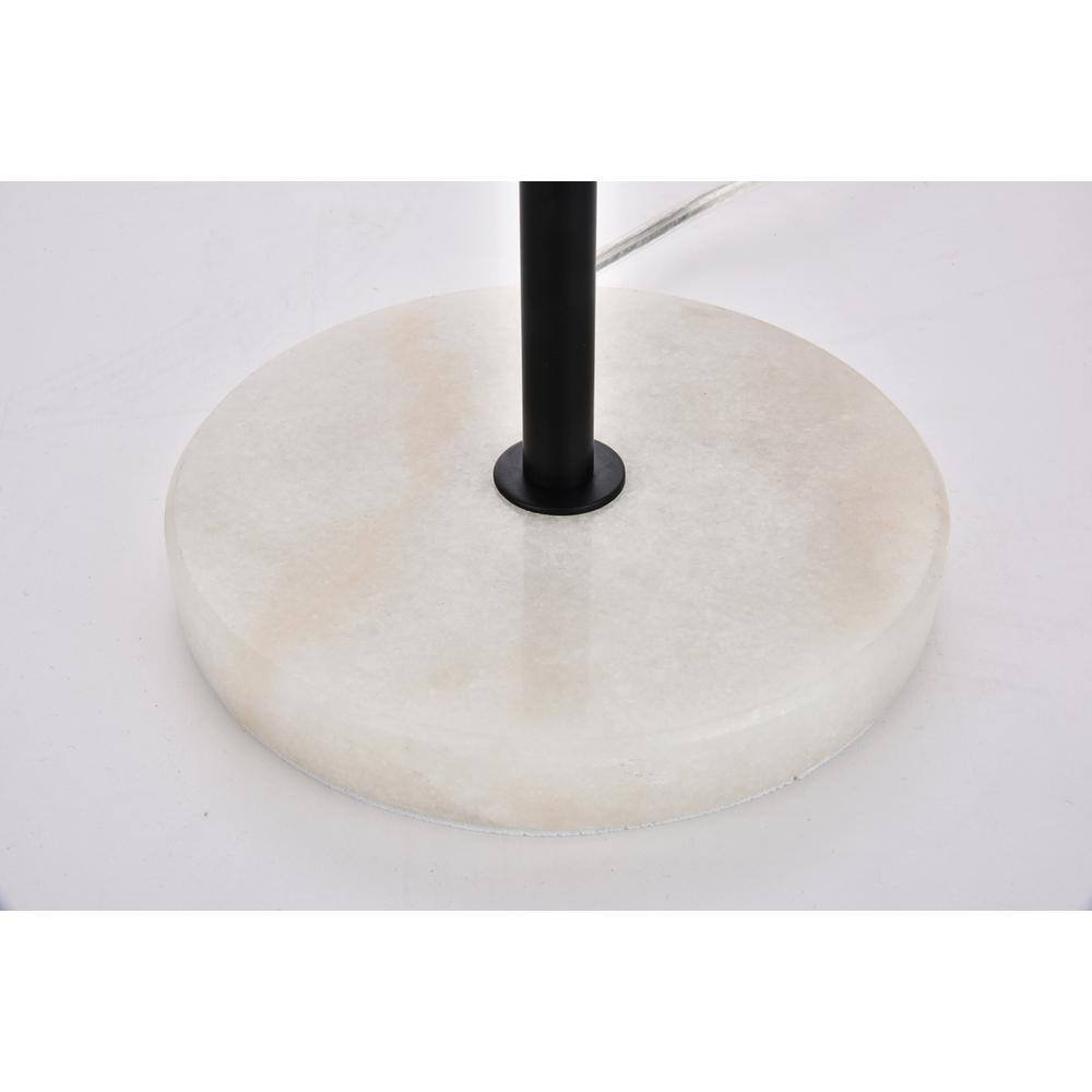 Back. Living District - Eclipse 2 Lights Black Table Lamp With Frosted White Glass - Black And Frosted White.