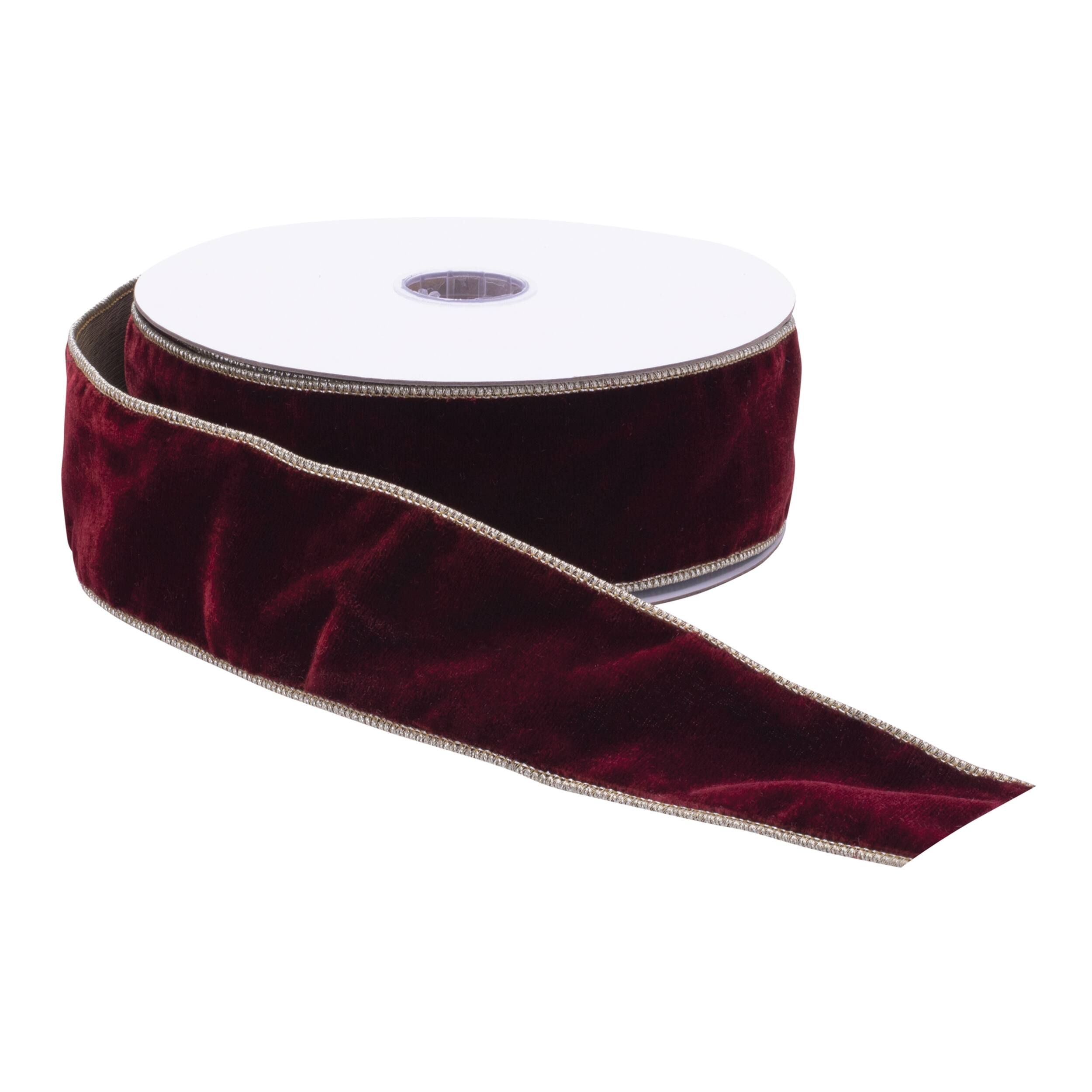 Angle. BreeBe - Elegant Red Ribbon 2.5" x 10 Yds. - Red.