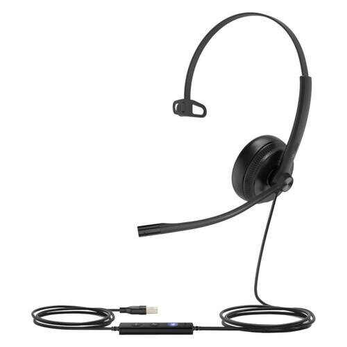 Angle. Yealink - Yealink 1308014 UH34 Mono Teams USB Headset with Micr & Noise Cancelling - Red.