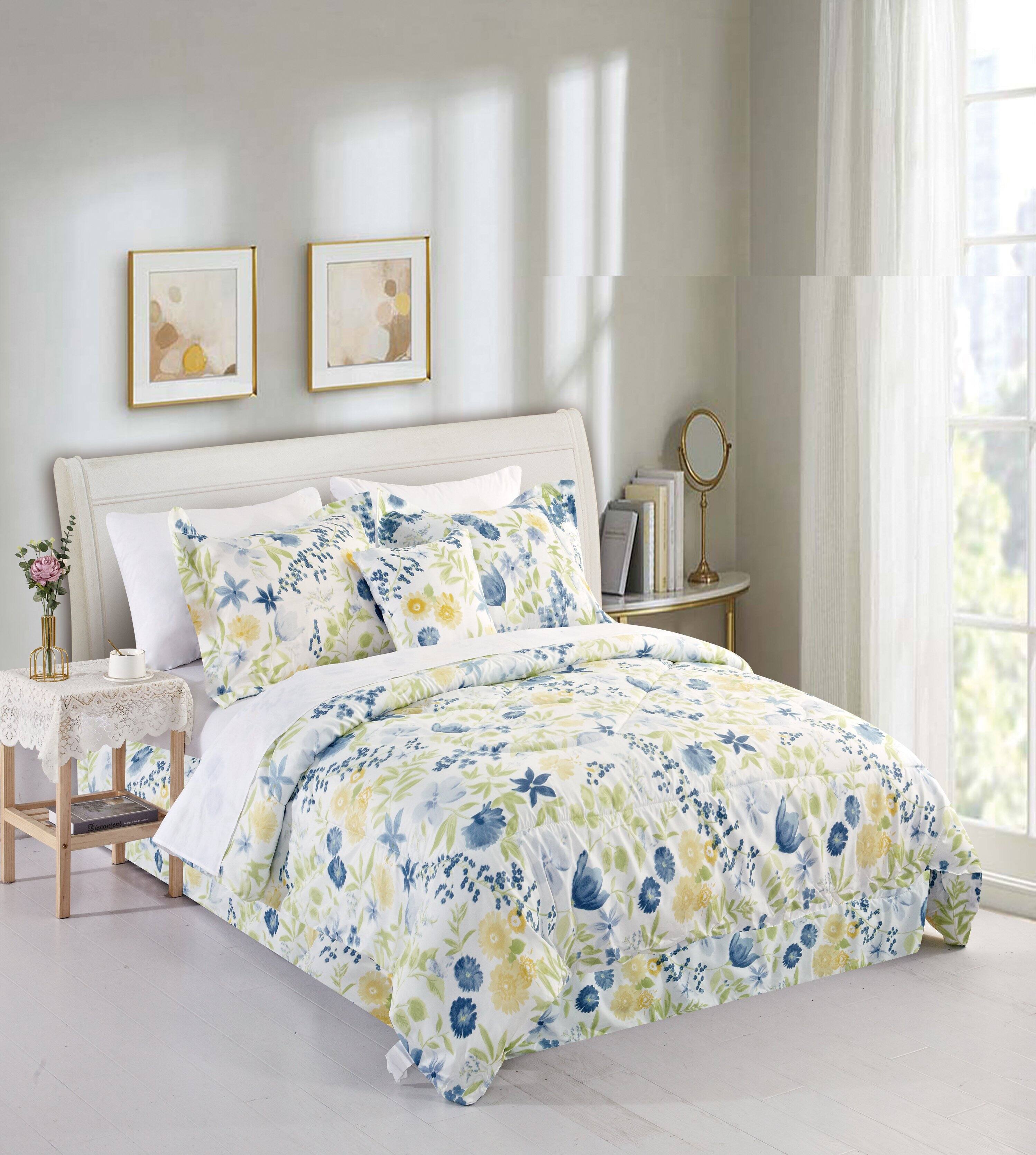 Green Blue Floral
