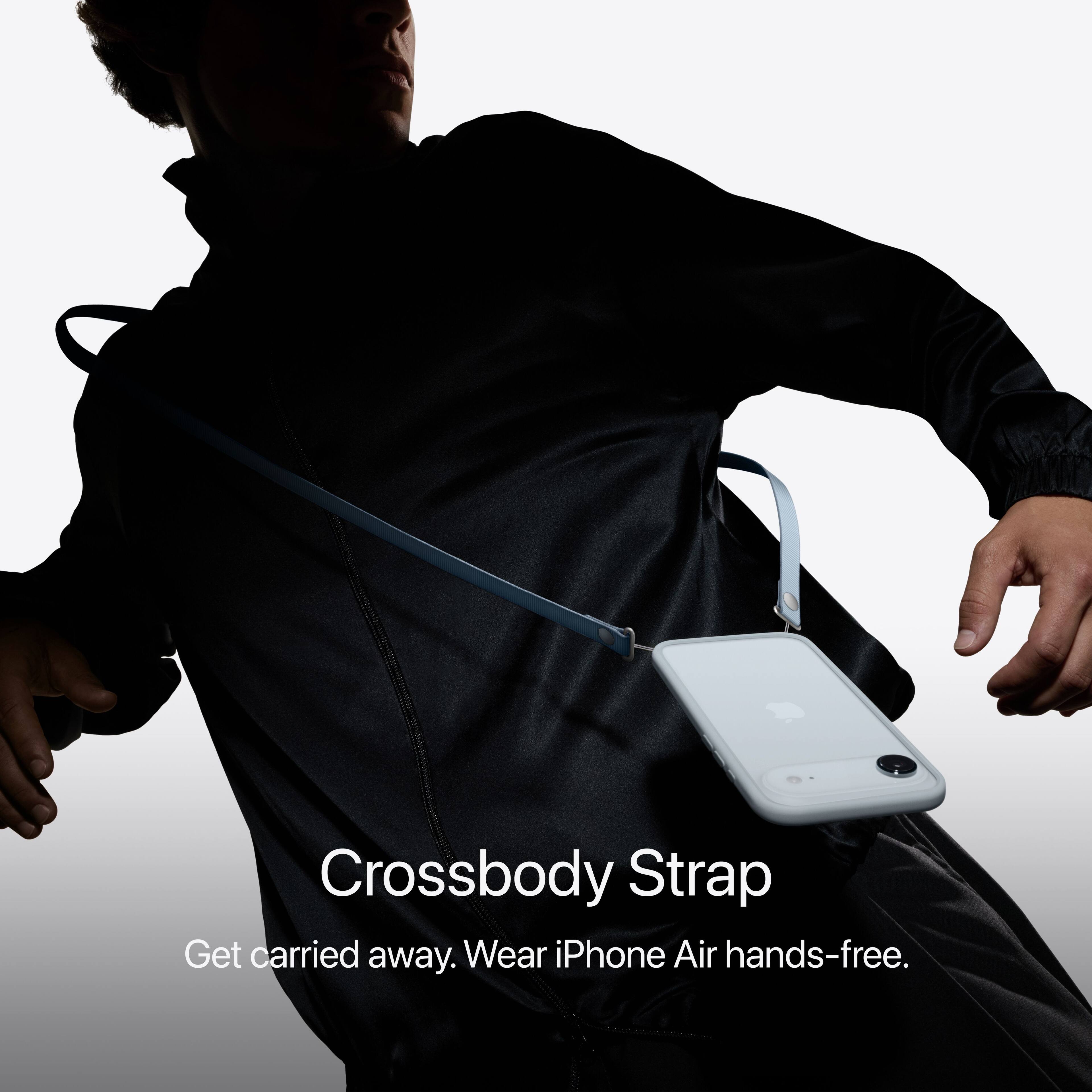 Crossbody Strap  
Get carried away. Wear iPhone Air hands-free.
