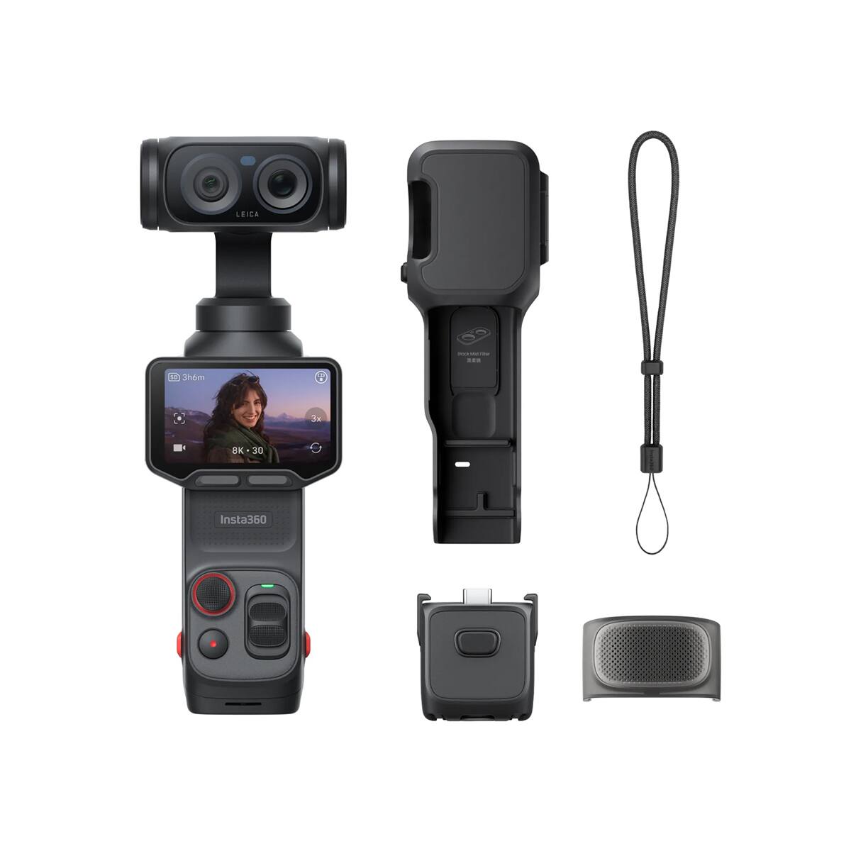 LEICA  
and with Total  
3h6m  
3x  
8K  
30  
Insta360