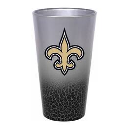 The Memory Company - New Orleans Saints 16oz. Crackle Pint Glass - Multicolor