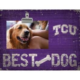 Fan Creations - TCU Horned Frogs 10.5" x 8" Best Dog Clip Photo Frame - Multicolor