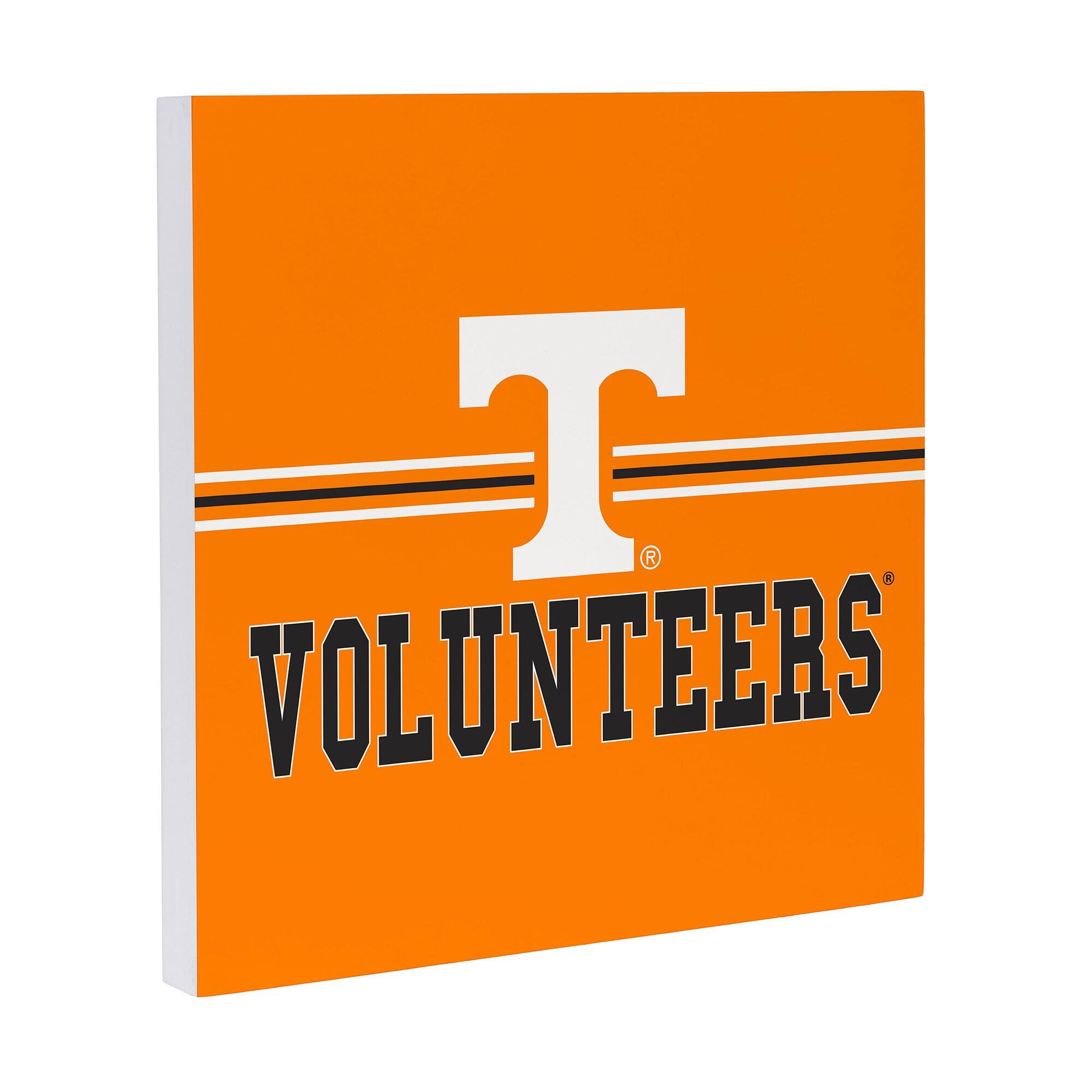 Alt View 1. Evergreen Enterprises - Tennessee Volunteers 12" x 12" Wood Wall Sign - Multicolor.