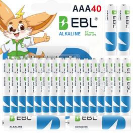 EBL - Ultra High Capacity Energy AAA Batteries 1.5V Triple A Alkaline Battery 10 Years Shelf Life 0 Leakage Safe No Hg No Cd.