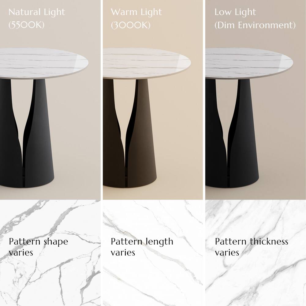 Natural Light (5500K)  
Warm Light (3000K)  
Low Light (Dim Environment)  

Pattern shape varies  
Pattern length varies  
Pattern thickness varies