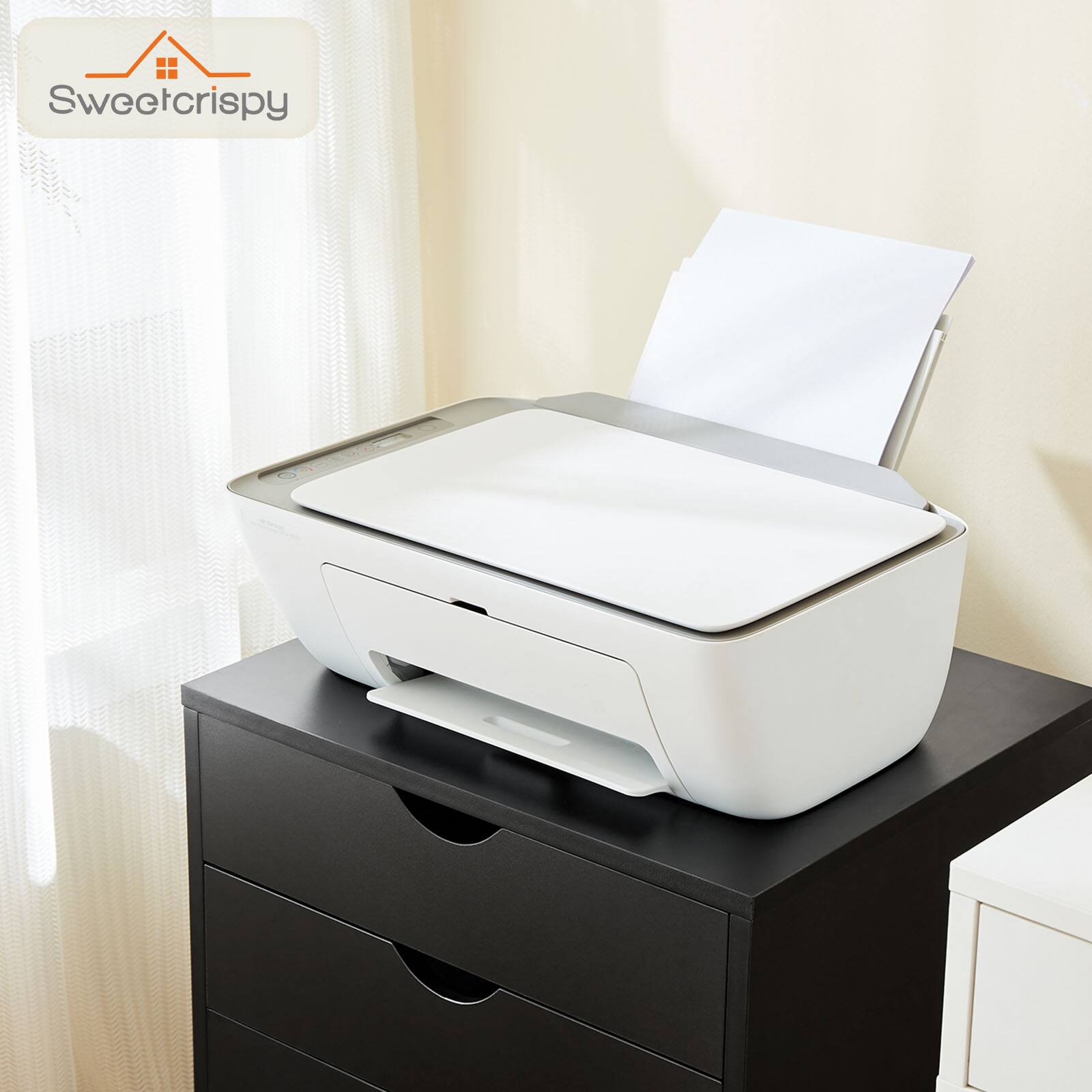 Alt View 1. Bestier - Storage Cabinet 5 Drawers 18.7 in.W  Dressers with Wheels Mobile Organizer Drawers for Office, Bedroom, Home - Black.