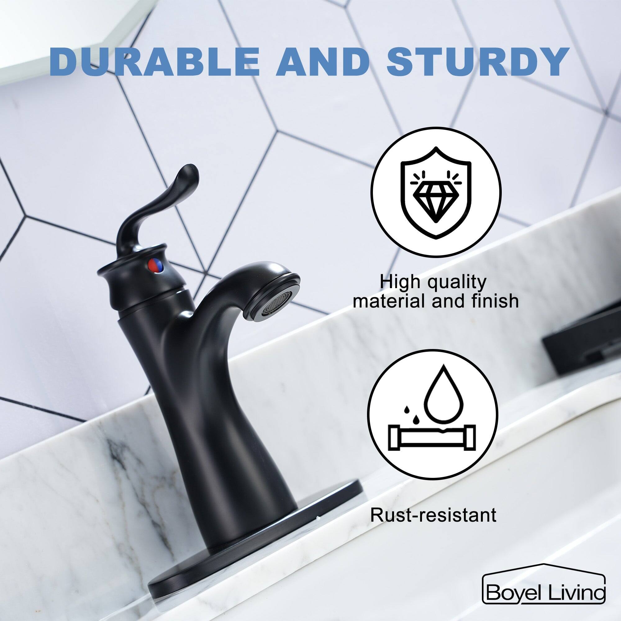 DURABLE AND STURDY
High quality material and finish
Rust-resistant
Boyel Living