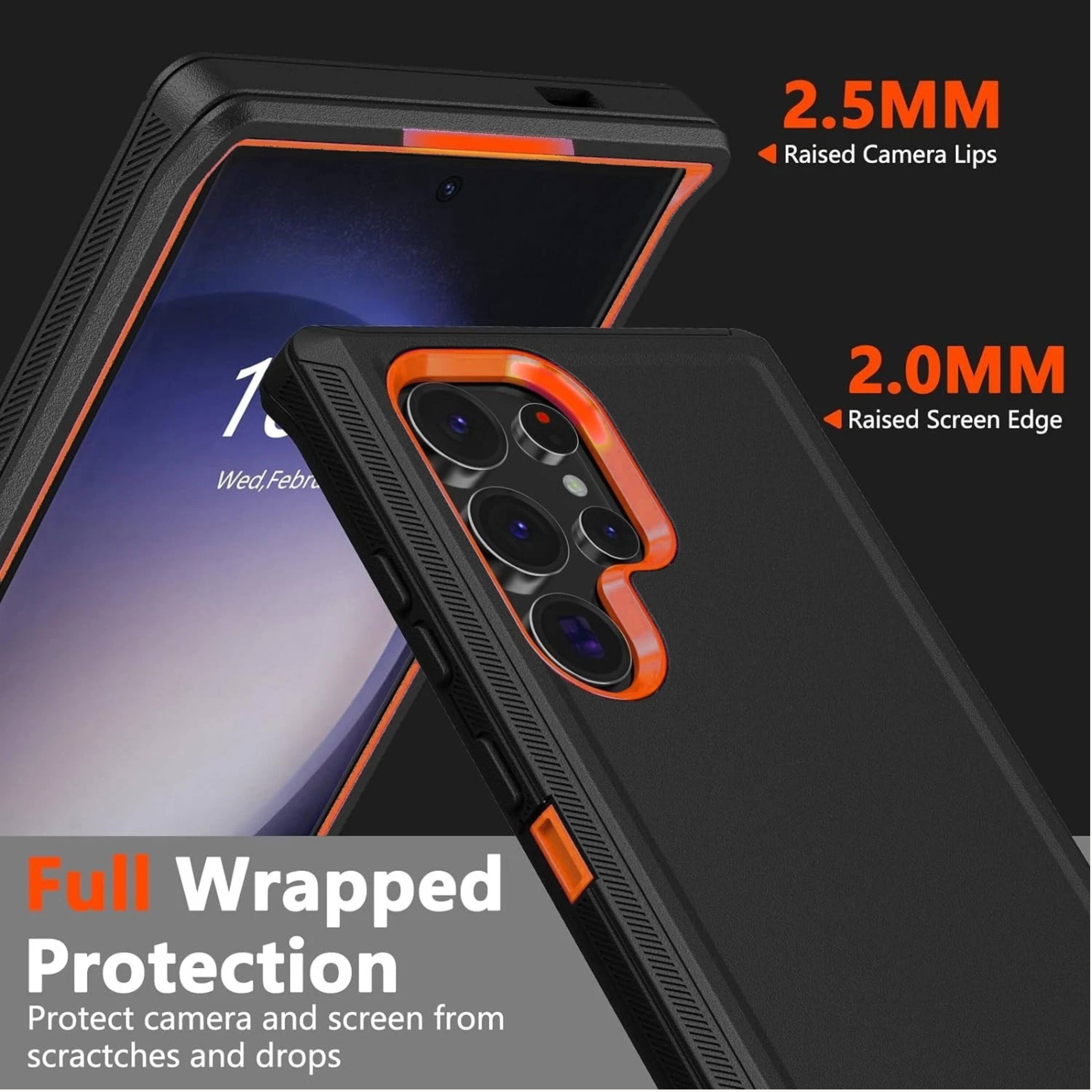 2.5MM Raised Camera Lips  
1 Wed, Feb  
2.0MM Raised Screen Edge  
Full Wrapped Protection  
Protect camera and screen from scratches and drops