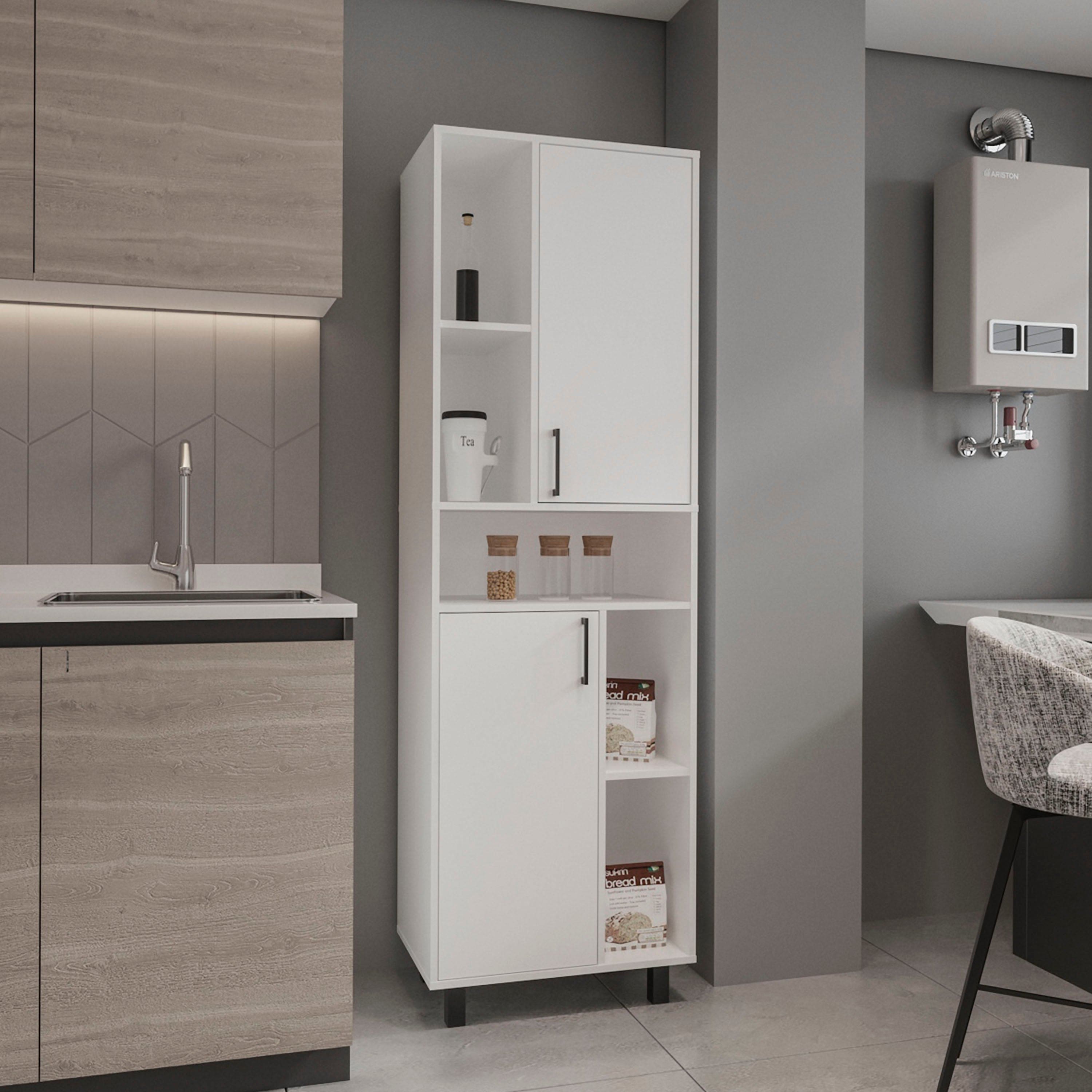 TuHome - Bryce Pantry Cabinet - White