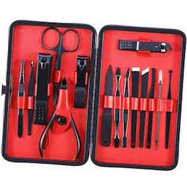 Home Collection - 15pcs Manicure Pedicure Set Nail Clippers & Callus Remover Kit for Hand & Foot Care