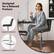 Designed for a Relaxed Posture: The chair is designed to provide comfort and support for a relaxed posture, allowing the woman to sit with her legs crossed and her feet up on the footrest.
Supportive Backrest: The chair features a backrest that supports the woman's back, ensuring that she can sit comfortably and maintain a relaxed posture.
Integrated Footrest: The chair has an integrated footrest, which allows the woman to rest her feet while sitting and provides additional support and comfort.