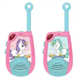 Lexibook - Unicorn Walkie-talkies up to 2km/1.3 Miles with Switch - Pink