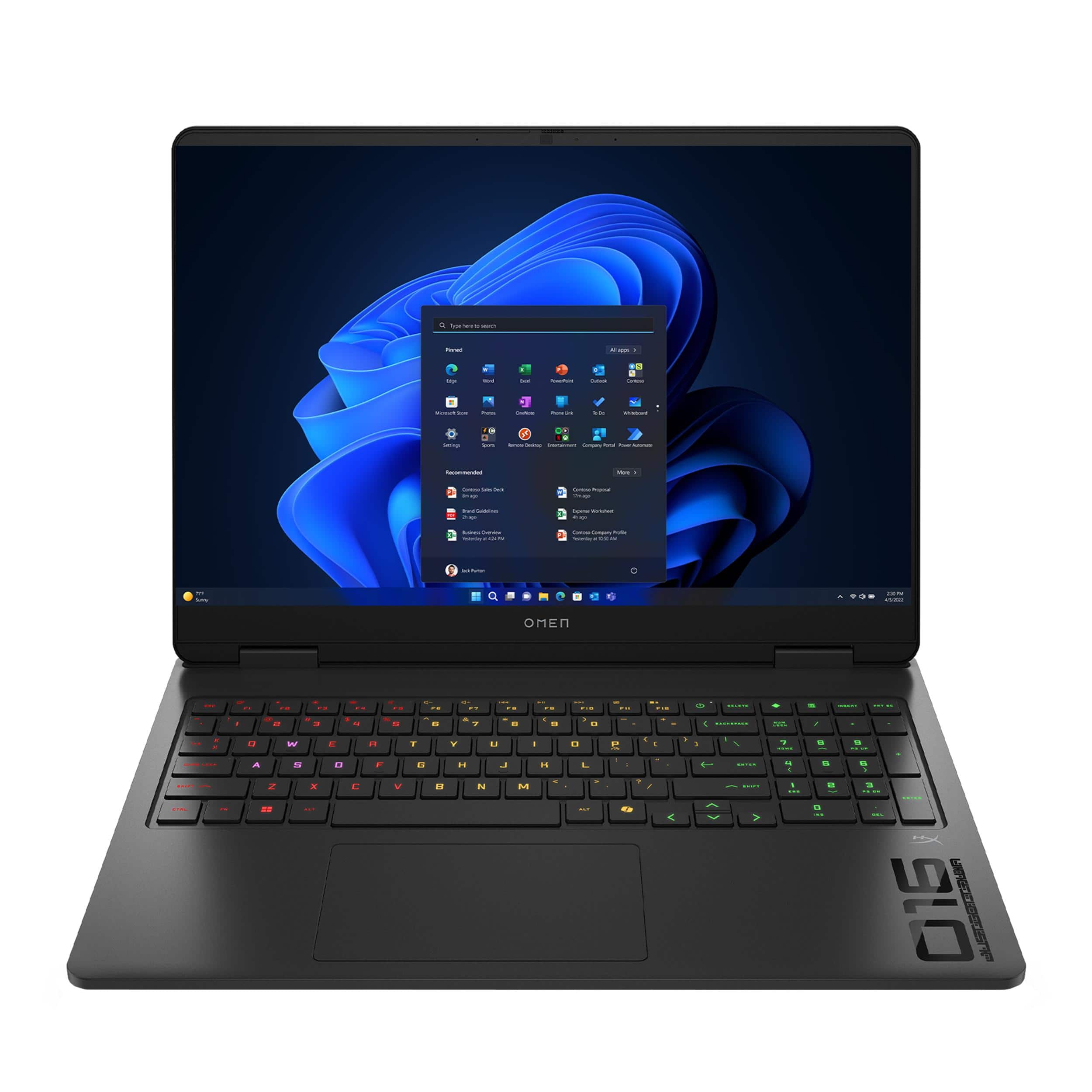 HP OMEN - 16 16" 165Hz 2K Gaming Laptop,Intel Ultra 7 255H,32GB DDR5,1TB SSD,GeForce RTX 5070,Backlit,Win 11 - Black