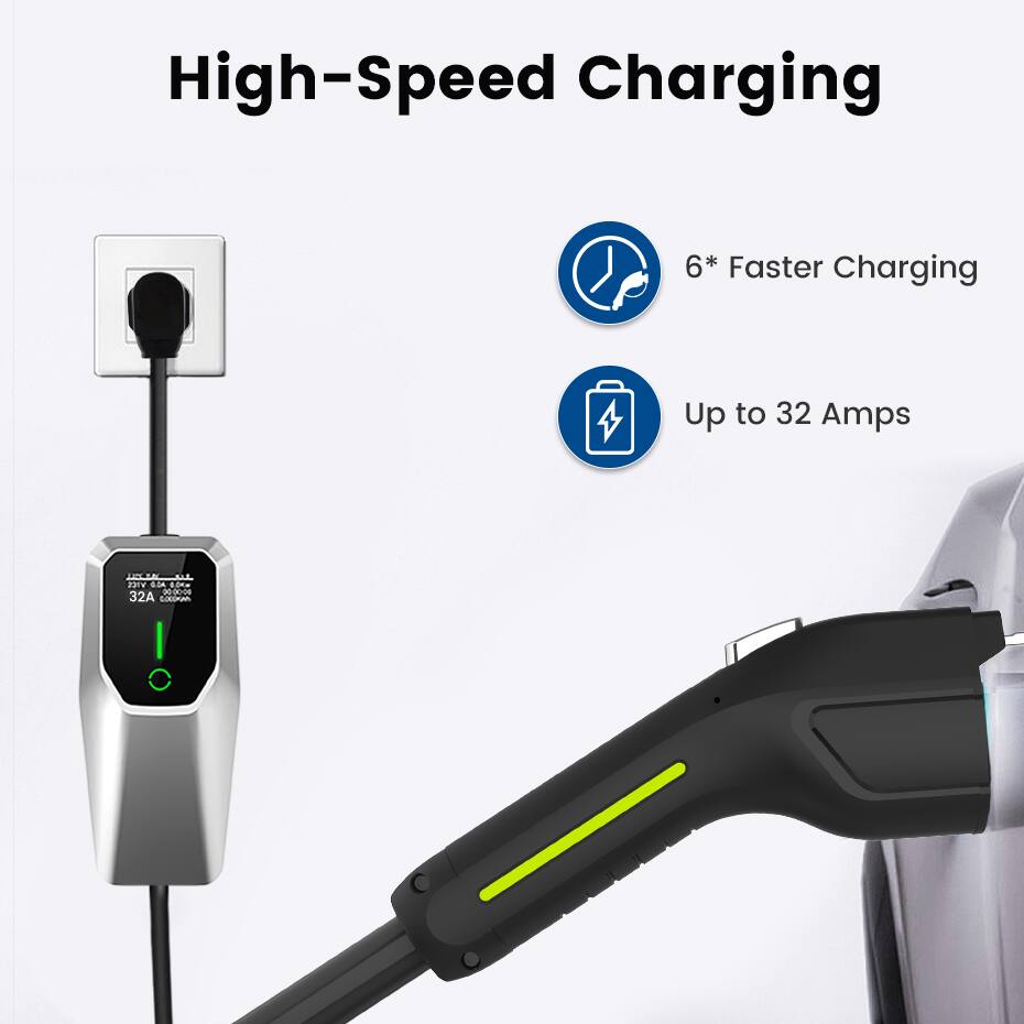 High-Speed Charging  
6* Faster Charging  
Up to 32 Amps