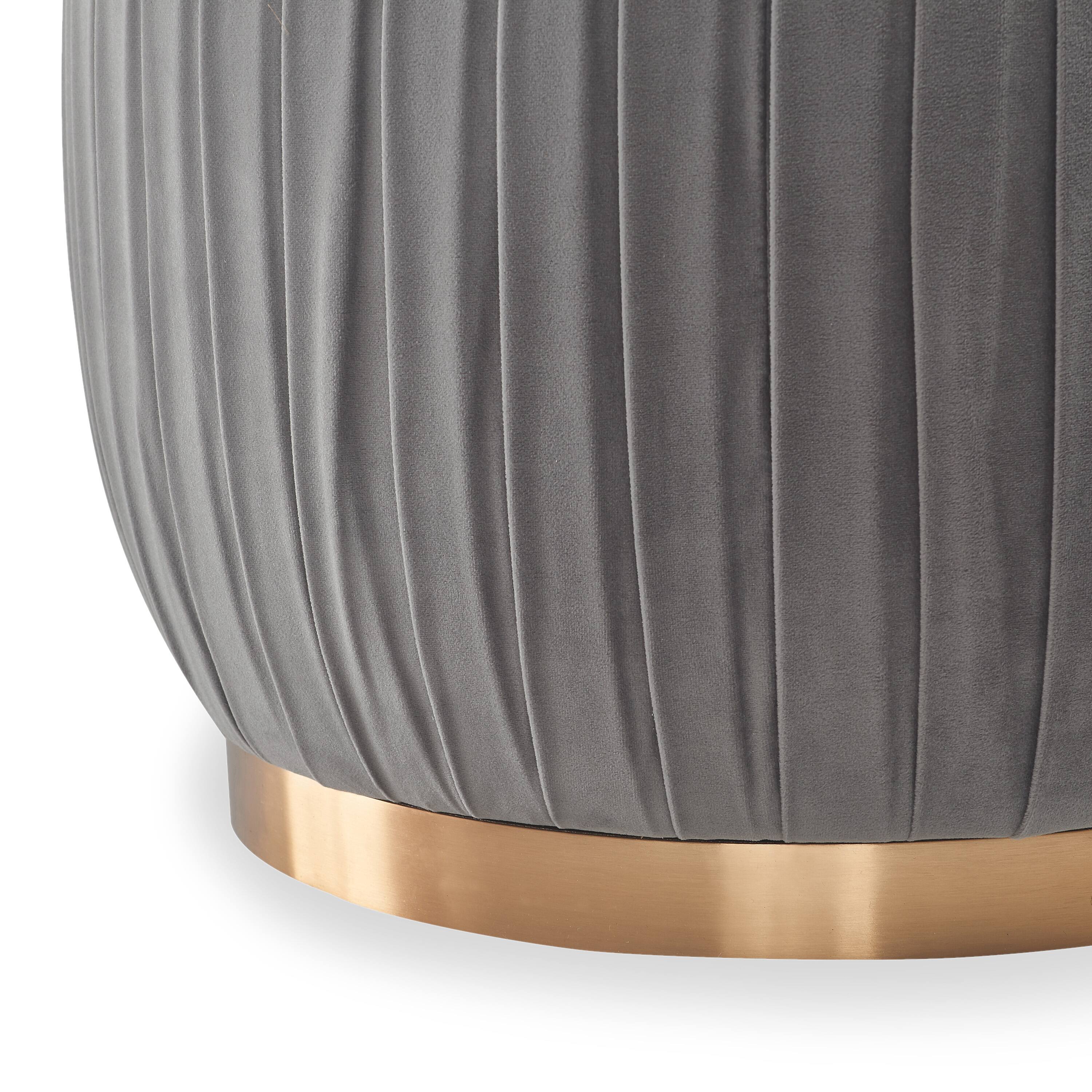 Alt View 13. Adore Decor - Jolie Ottoman - Gray.
