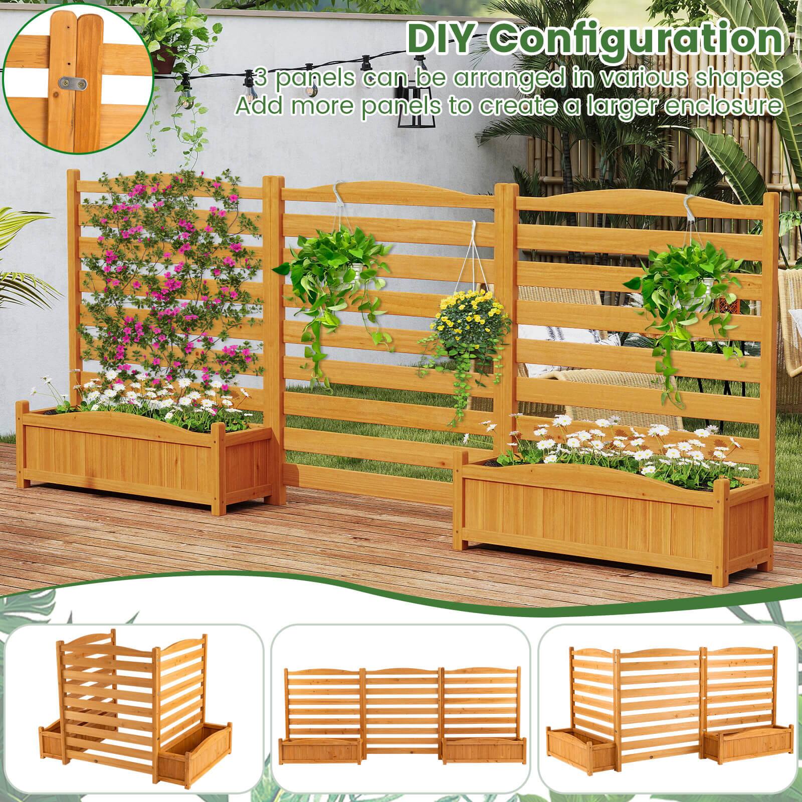DIY Configuration  
3 panels can be arranged in various shapes  
Add more panels to create a larger enclosure