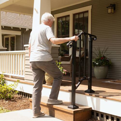 Winado 1PC Handrails Steps Stair Fits 1 2 Steps Hand Rail, Adjustable ...