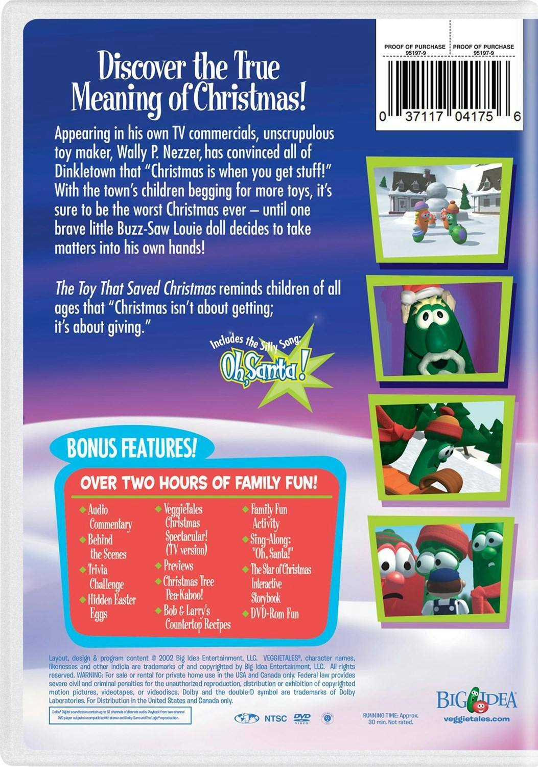 Back. VeggieTales: The Toy That Saved Christmas (DVD Double Feature) [DVD].