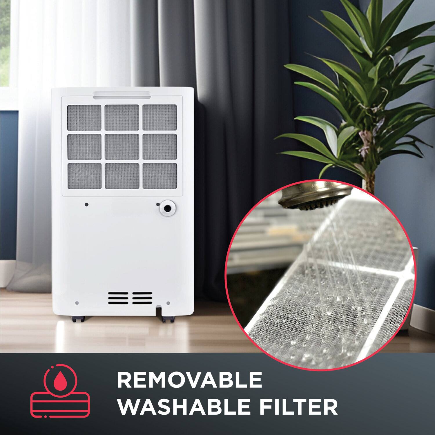 REMOVABLE WASHABLE FILTER
