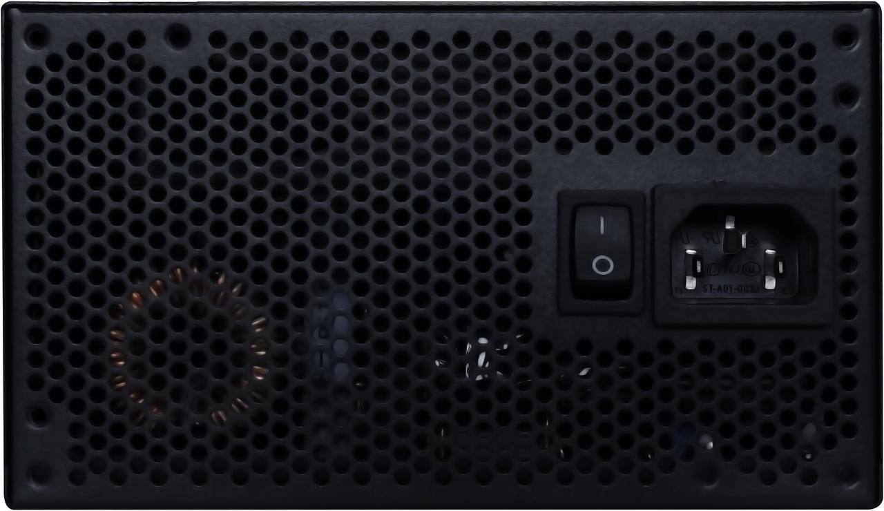 Back. Lian Li - Lian Li Edge EG1200G.BH - 1200W Gold Modular PSU (ATX 3.1, PCIe 5.1, L-Shape, Black).