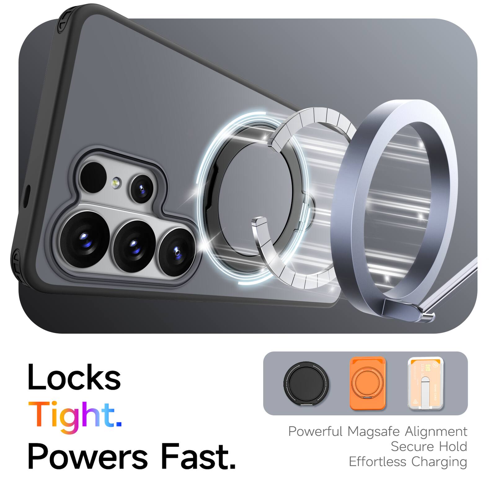 Locks Tight. Powers Fast.  
Powerful MagSafe Alignment  
Secure Hold  
Effortless Charging