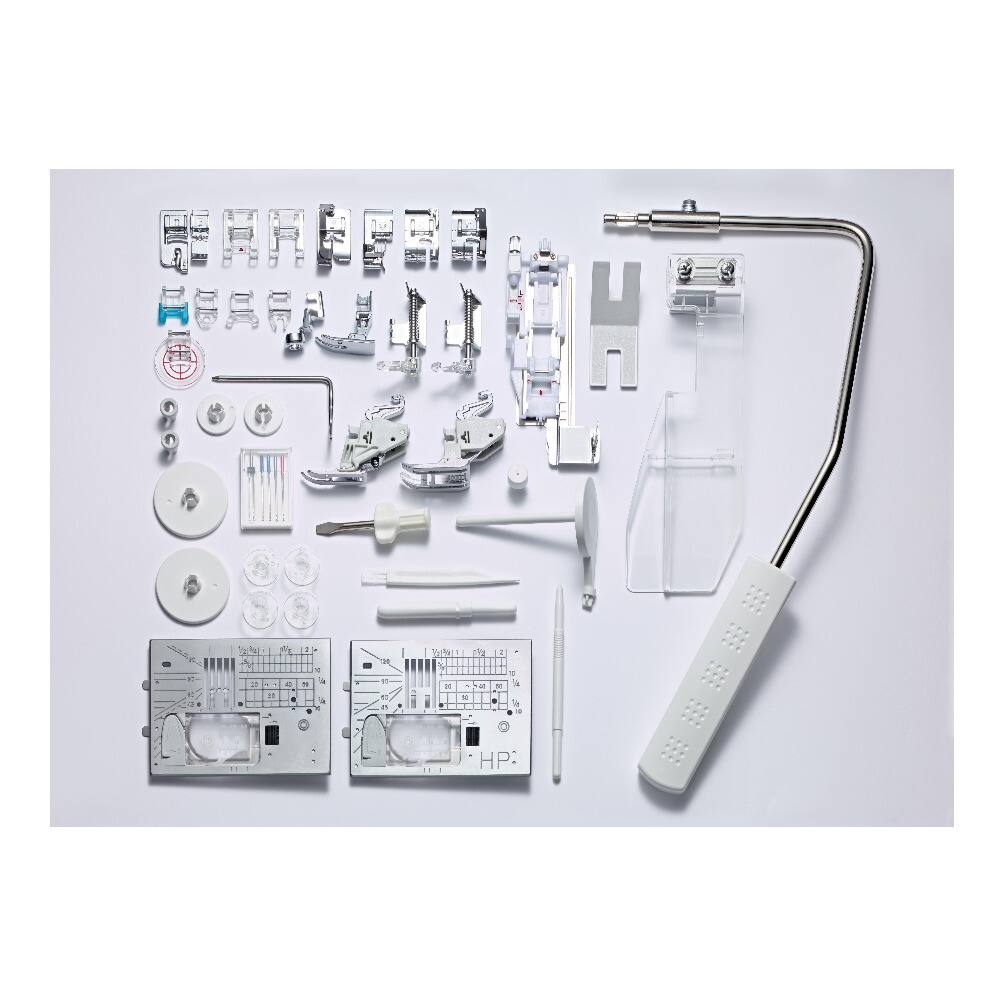 Left. Elna - Elna eXcellence 780 Plus Computerized Sewing Machine.