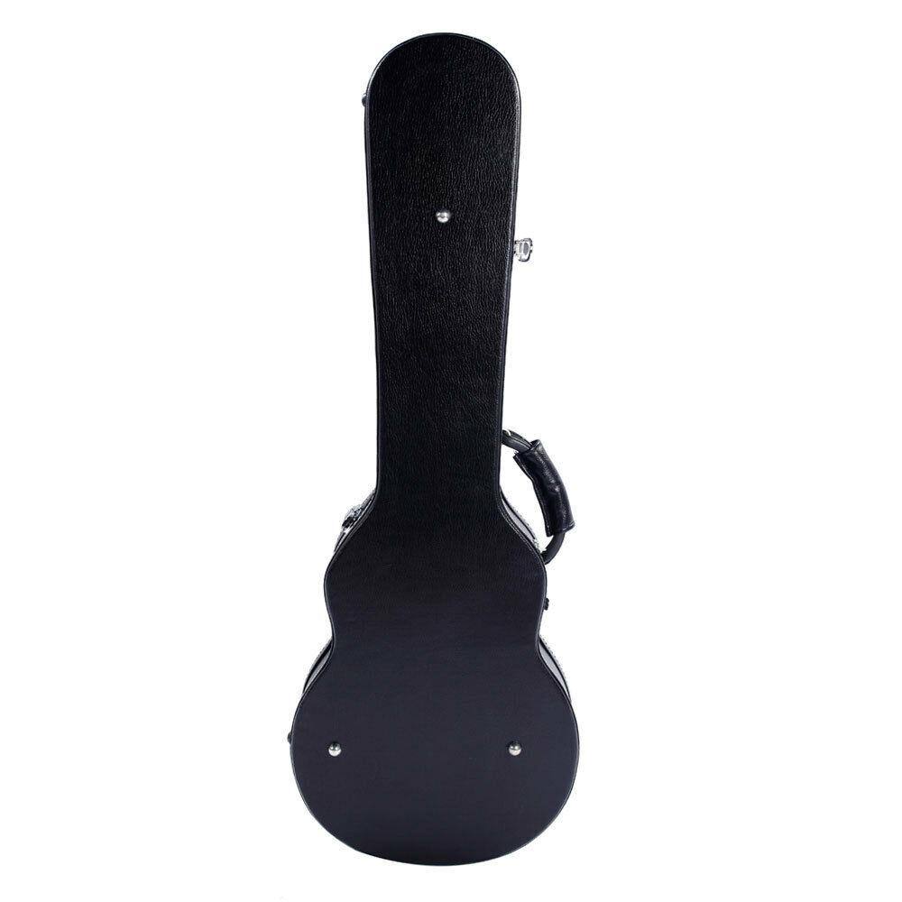Alt View 3. Winado - Black for GLP Style Electric Guitar Carrying Hard Shell Case w/ Lock Latch.