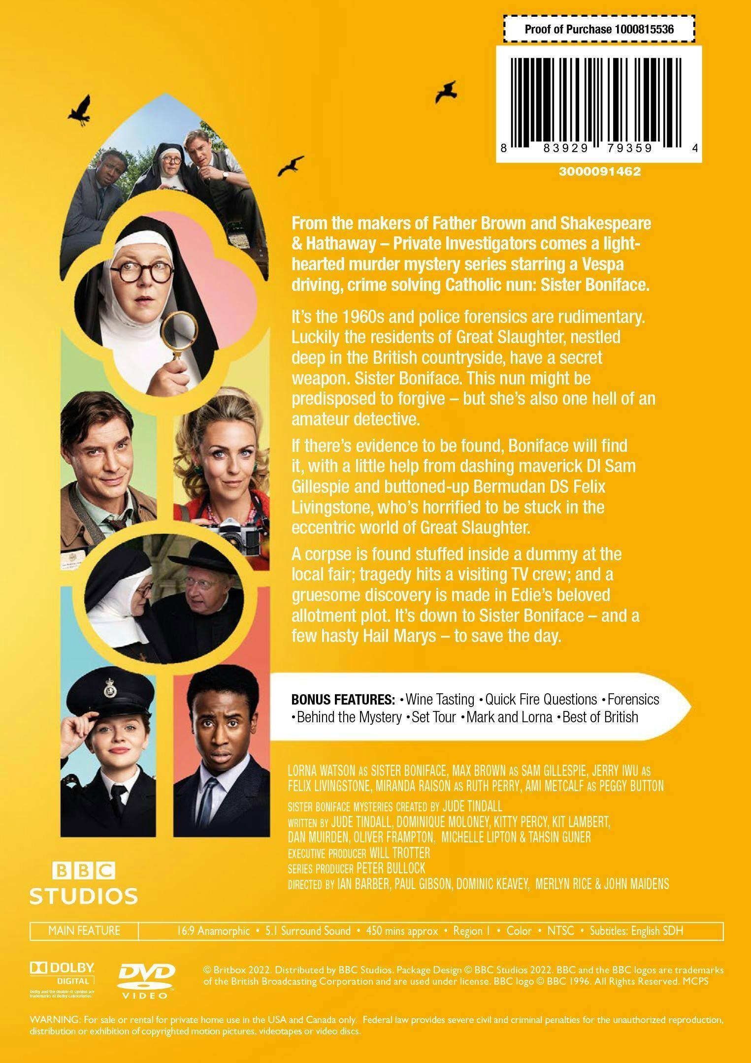Back. The Sister Boniface Mysteries: Series One [DVD].