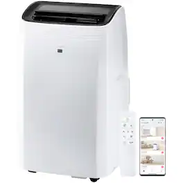 TCL - 350 Sq. Ft. 8,000 BTU SACC Smart Portable Air Conditioner - White