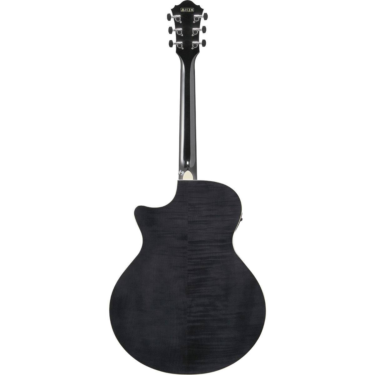 Alt View 1. Ibanez - Ibanez AE Series AE170 Acoustic Electric Guitar, Transparent Black.