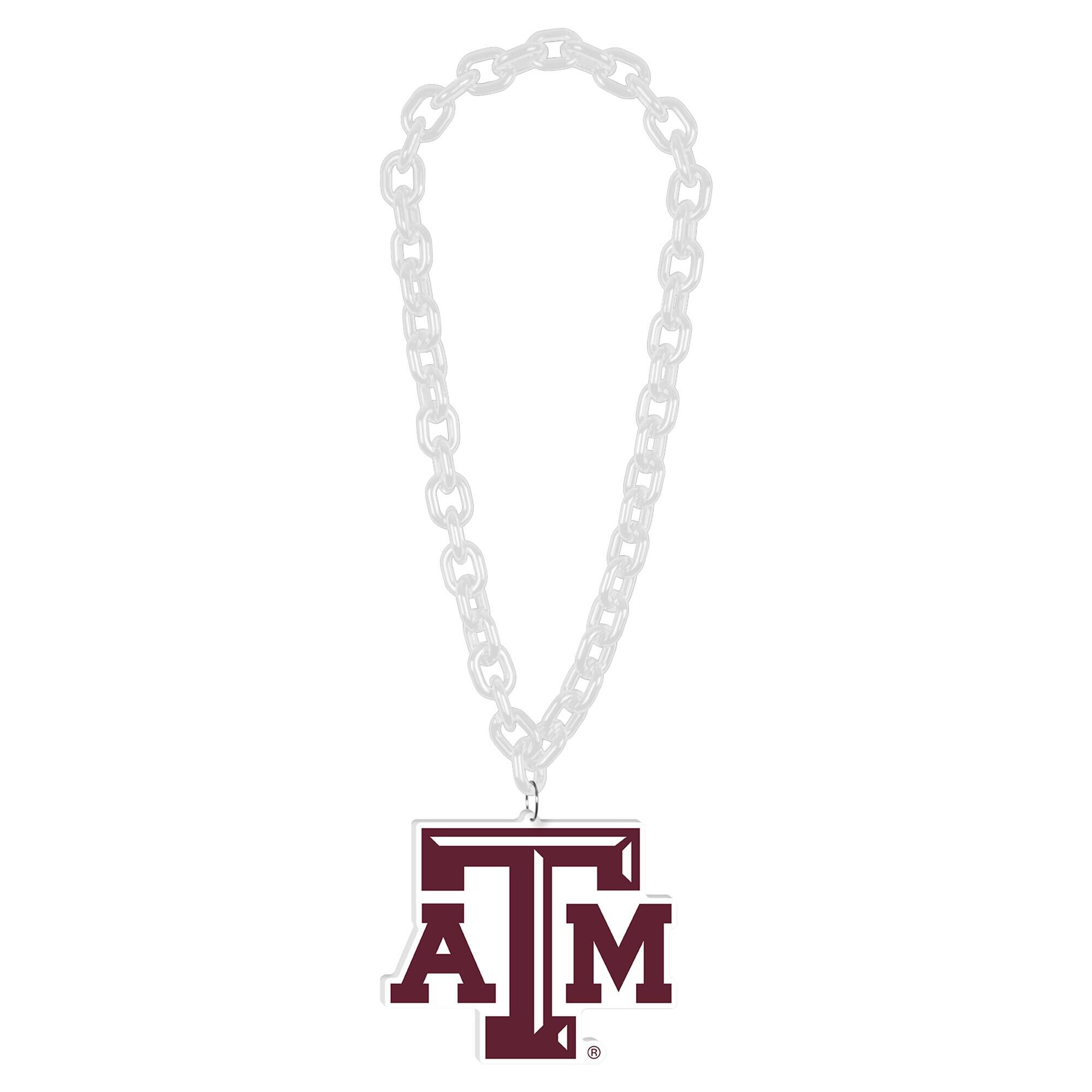 Front. WinCraft - Texas A&M Aggies Big Chain Logo Necklace - Multicolor.