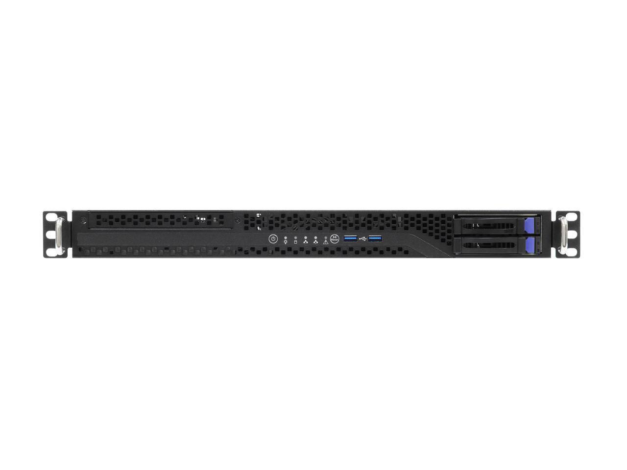 Alt View 3. ASRock - ASRock Rack 1U2S-B650 AMD AM5 Server Barebone, 2x 2.5" SATA, Dual 1G LAN.