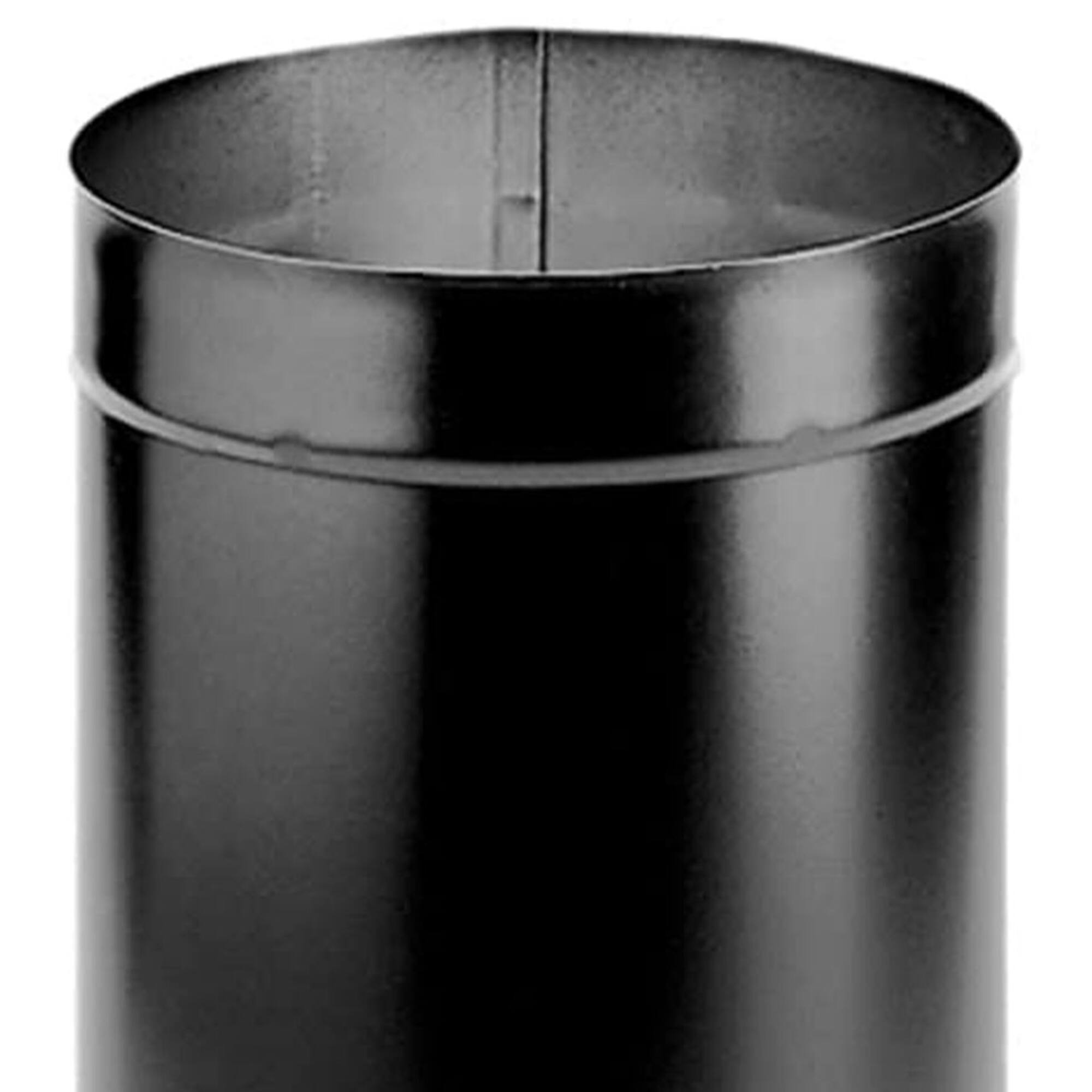 Alt View 5. DuraVent - DuraVent DuraBlack 6DBK-12 6 Inch Steel Single Wall Interior Stove Pipe, Black.
