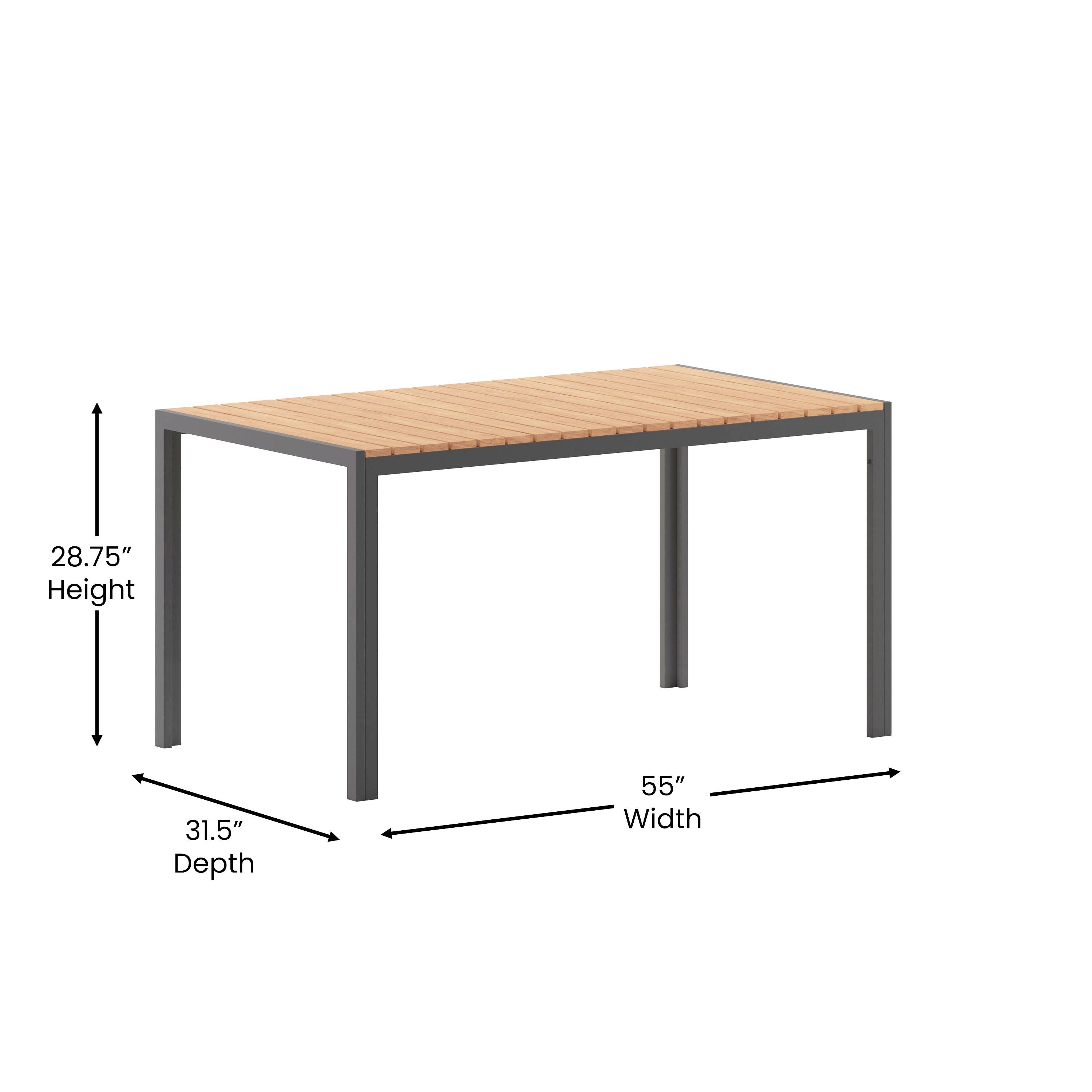 28.75" Height  
31.5" Depth  
55" Width
